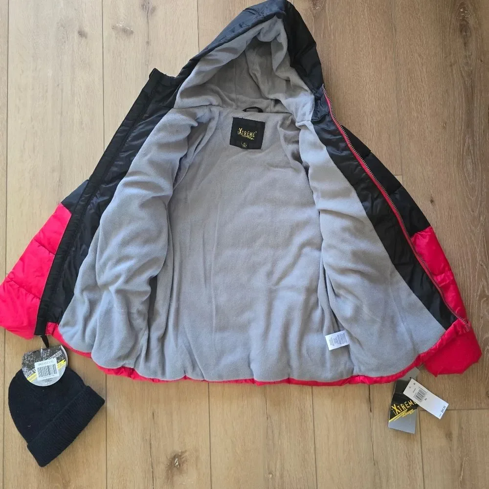 $85 Msrp New IXtreme Boys' Colorblock Puffer Jacket Coat Winter